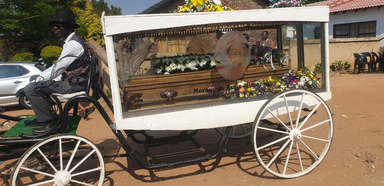 Mashishi hearse ready for a funeral service