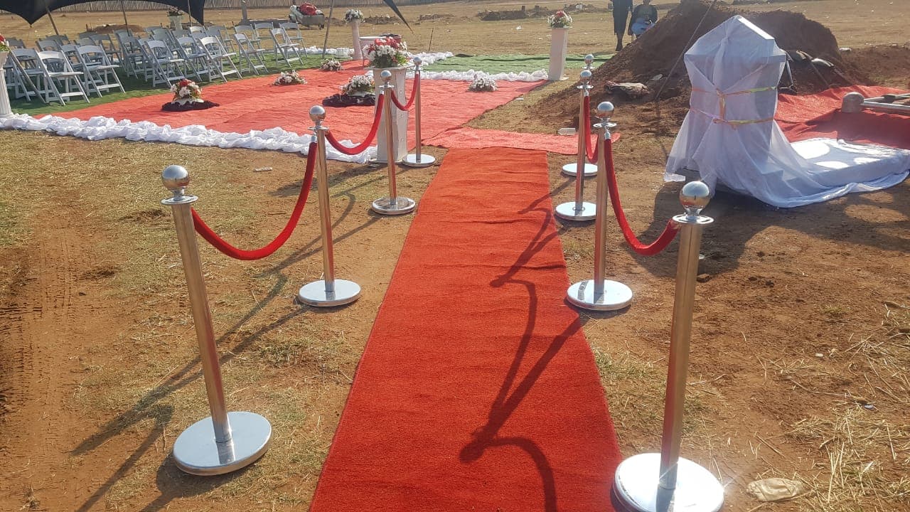 Mashishi ceremonial funeral setup